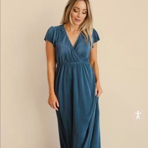 Baltic Born Athena Dress Peacock Blue